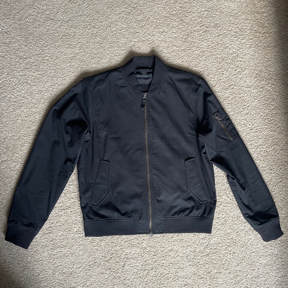 Everlane Uniform Bomber Jacket, Medium, Black